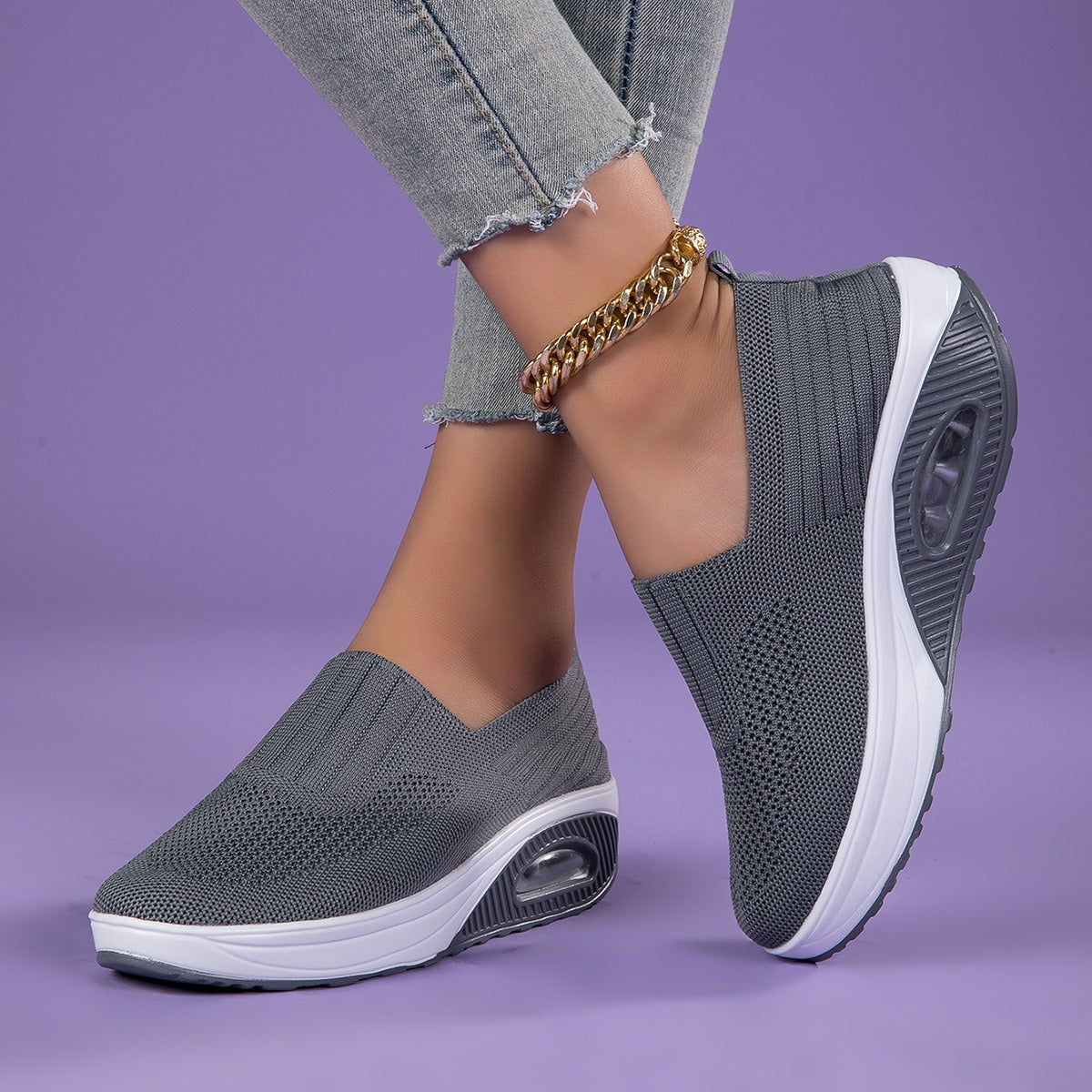 StrideJoy Cloudknit Slip-Ons
