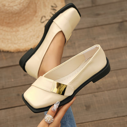 Ava Greene Square Buckle Slips