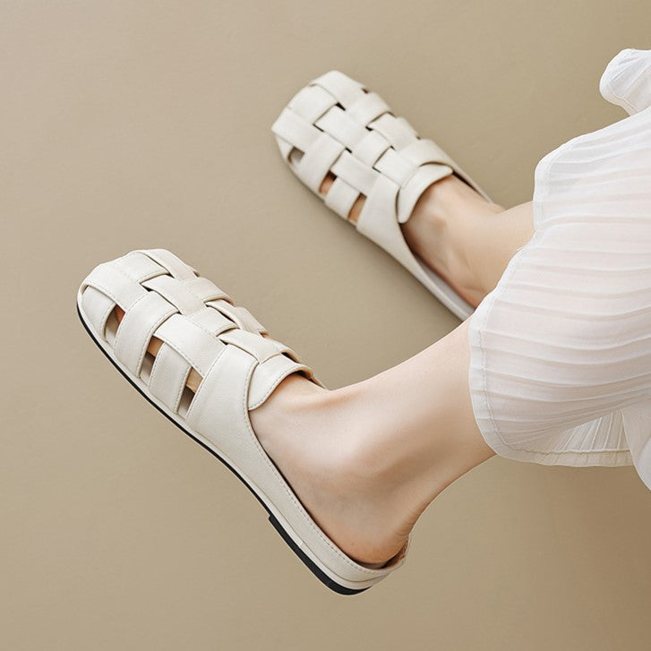 Ava Greene Woven Slip-Ons