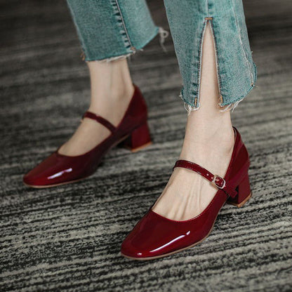 Monroe Mary Jane Low-Mid Heels