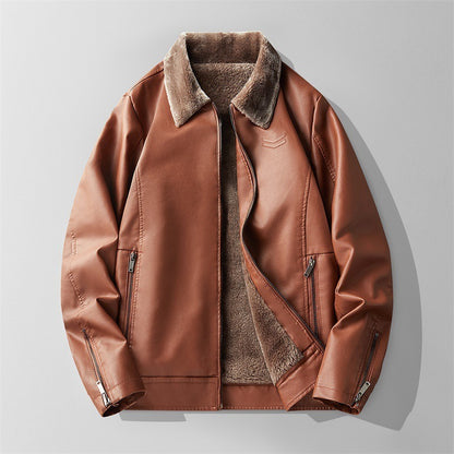 Victor Grey Maverick Fleeced Flight Jacket