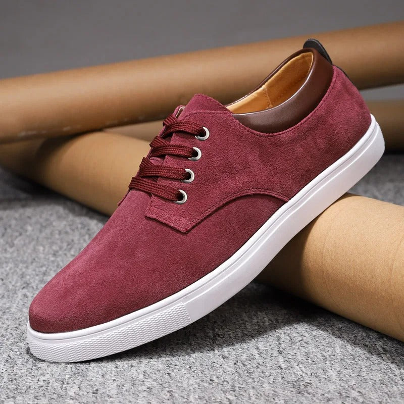 Victor Grey Suede Oxfords