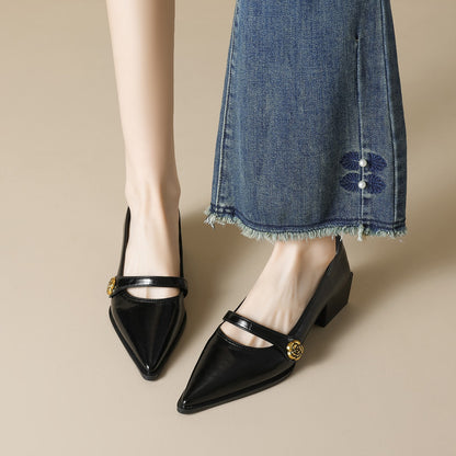 Ava Greene Rosé Slip-Ons