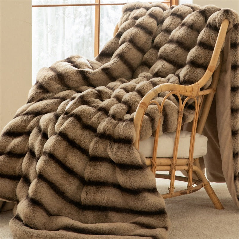 Maurice Faux-Fur Blanket Throw