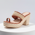 Élise Square Toe Hemp Mule