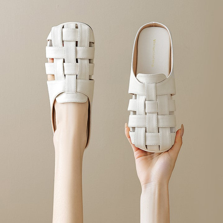 Ava Greene Woven Slip-Ons