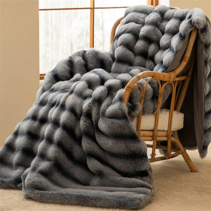 Maurice Faux-Fur Blanket Throw