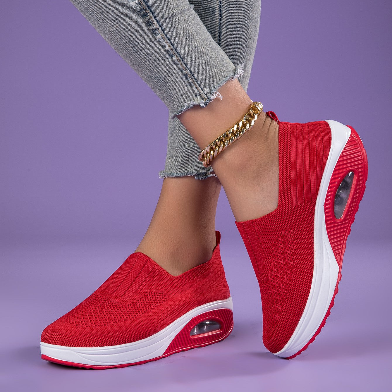 StrideJoy Cloudknit Slip-Ons