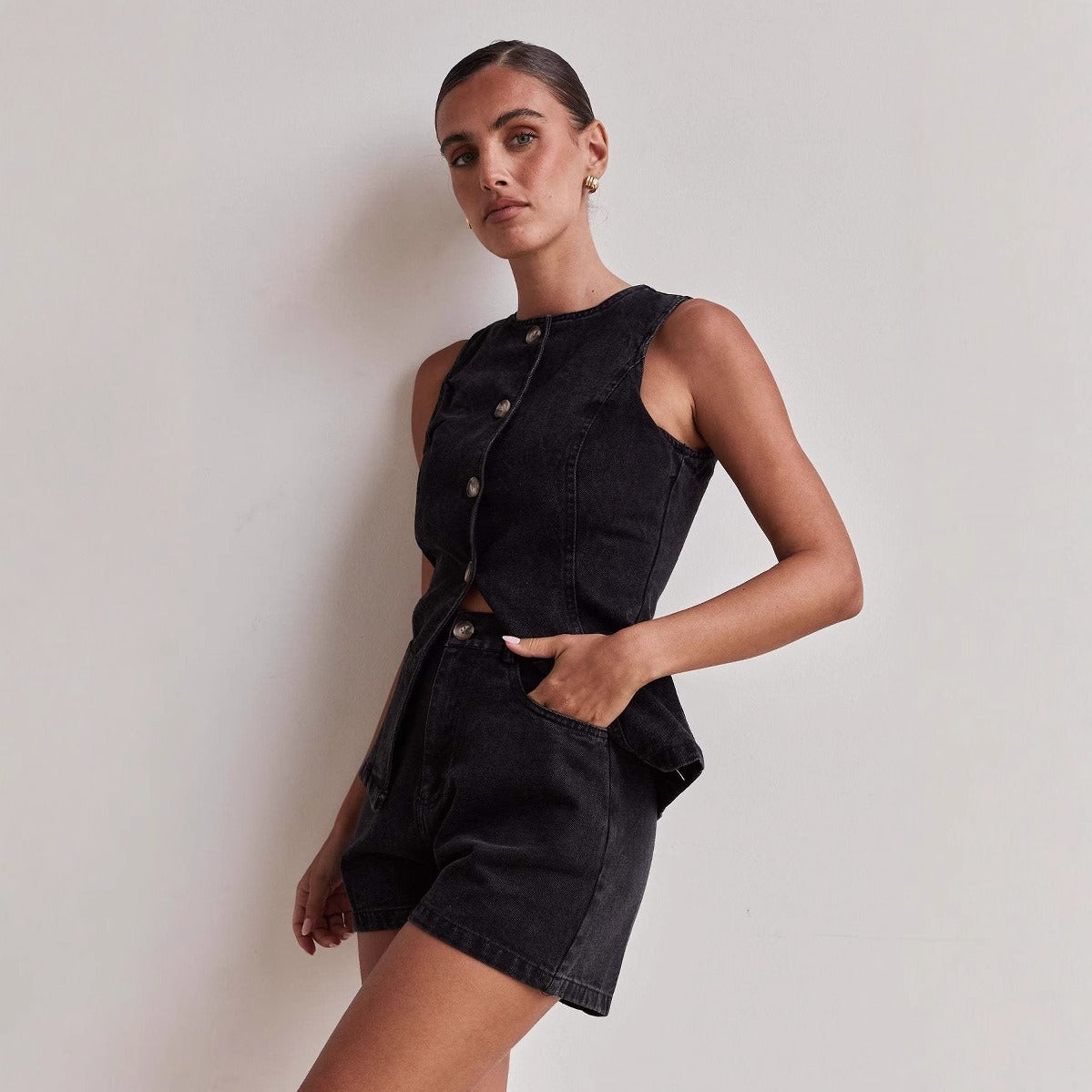 Ava Greene Cinch Denim Set