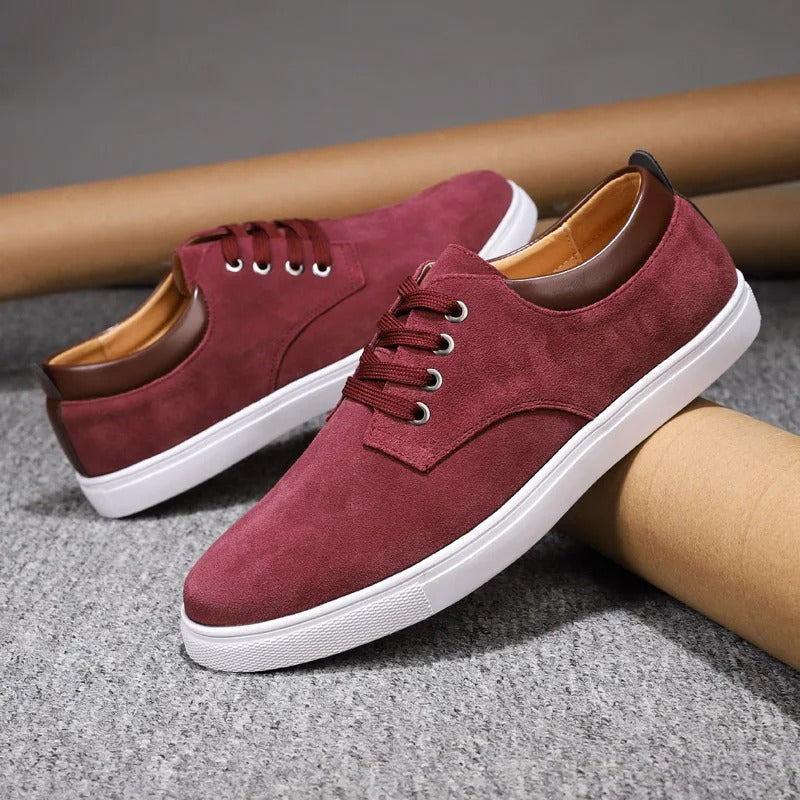 Victor Grey Suede Oxfords