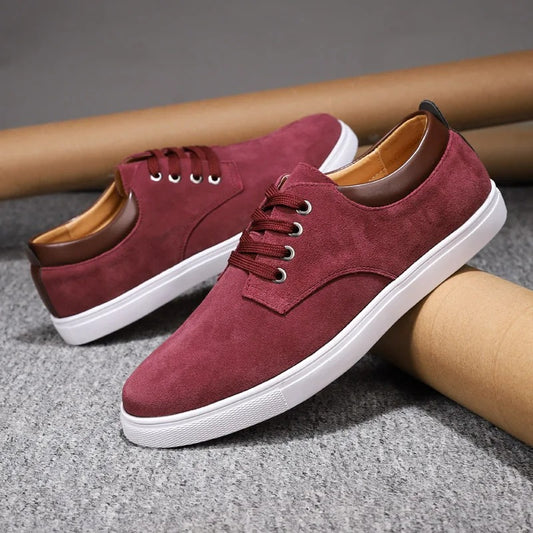 Victor Grey Suede Oxfords