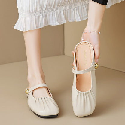 Ava Greene Creased Slip-Ons