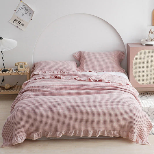 Élan Home Waffle Blanket Set
