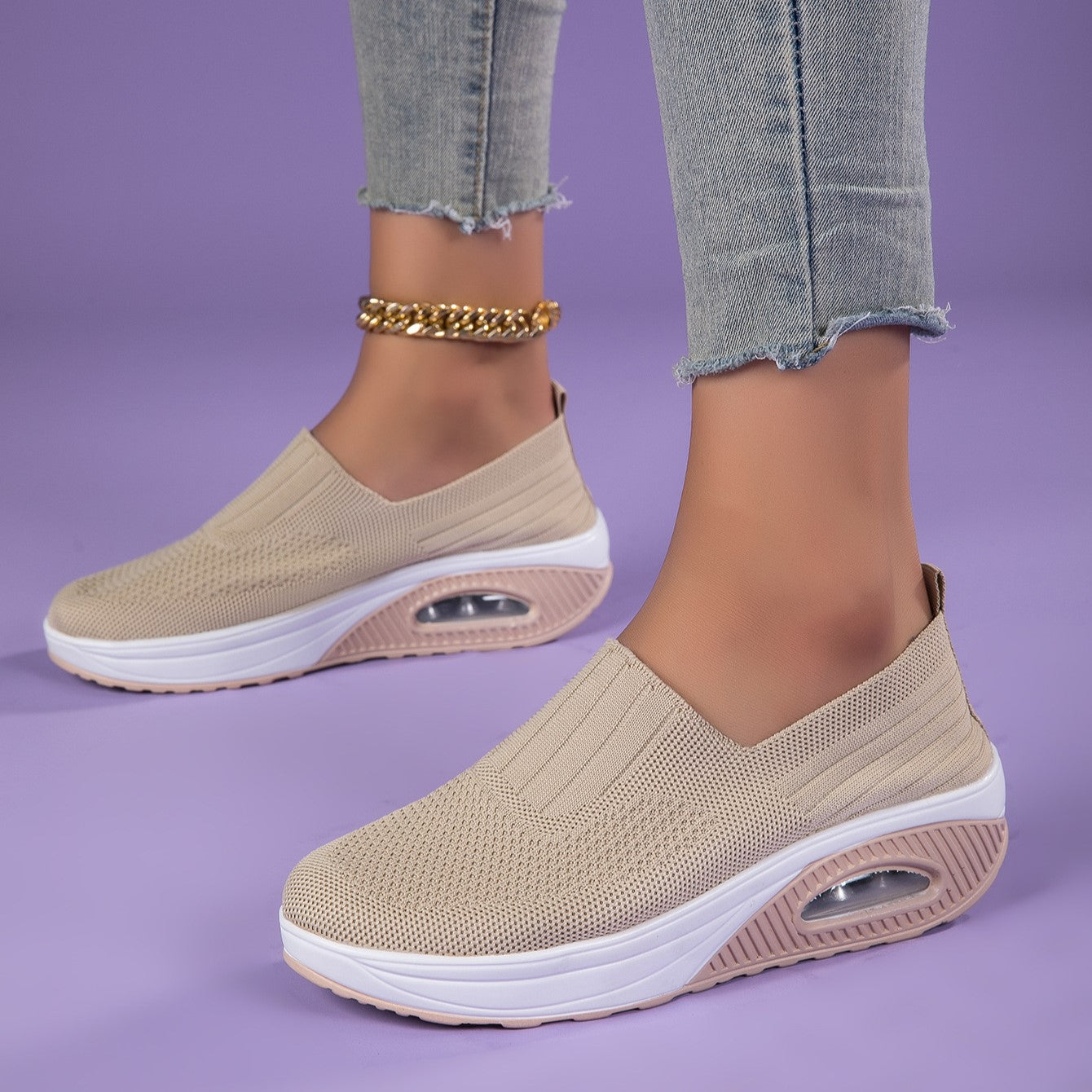 StrideJoy Cloudknit Slip-Ons