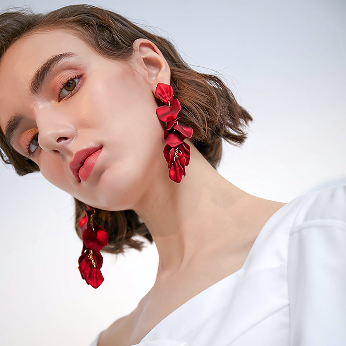 Velouré Cascading Petal Earrings