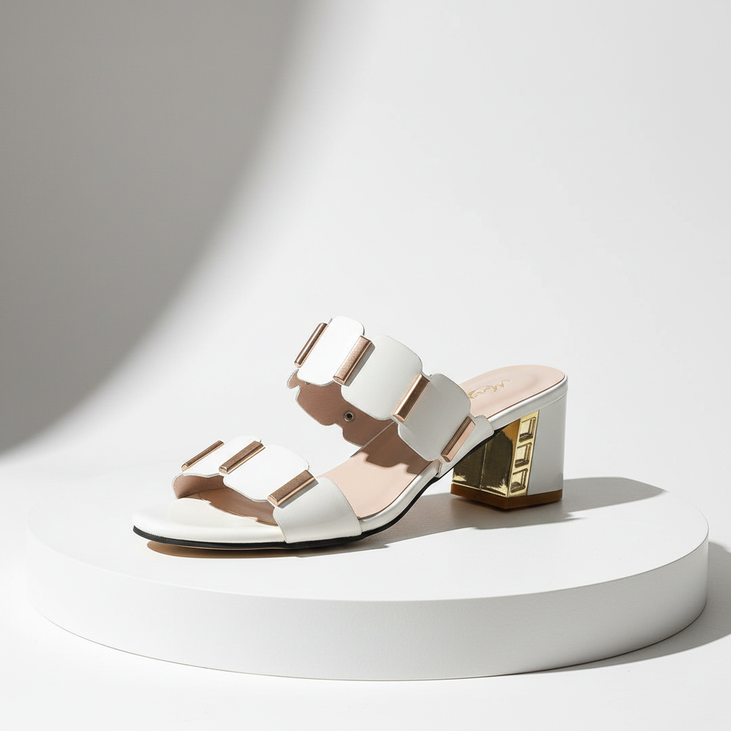 Élise Gold Glam Mule