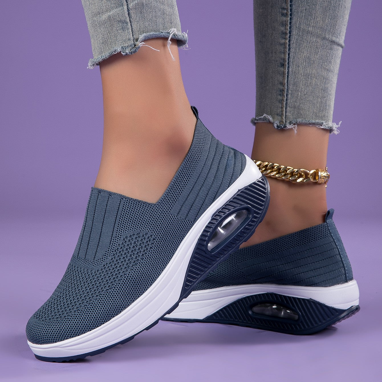 StrideJoy Cloudknit Slip-Ons