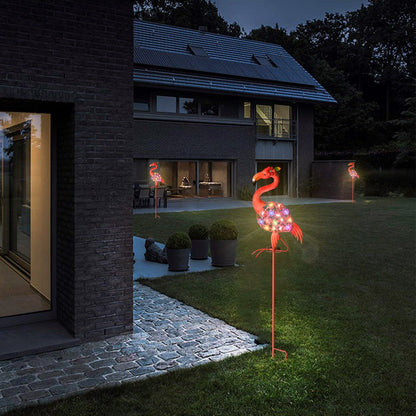 EdenCraft Solar Garden Flamingo Lights