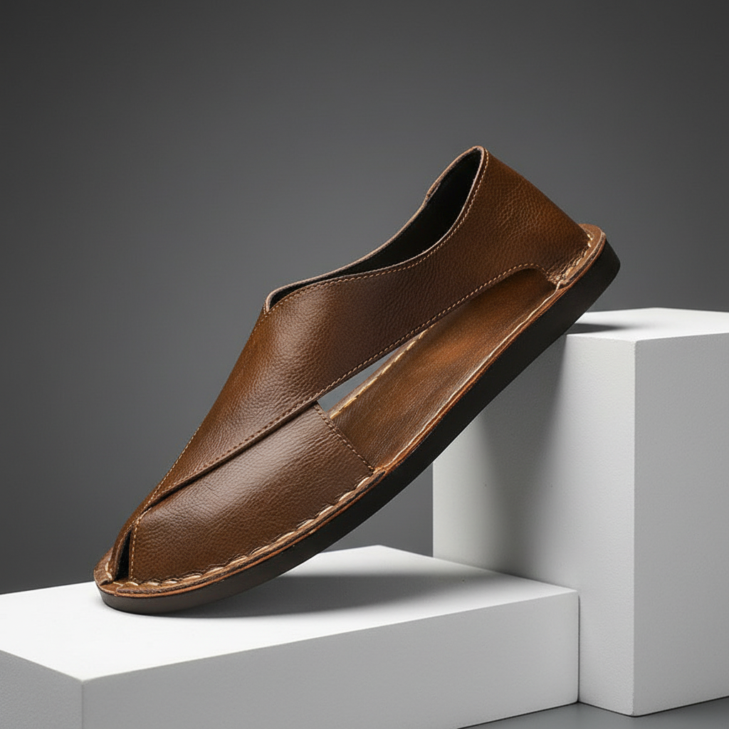 Fabrizio Leather Swathe Sandals