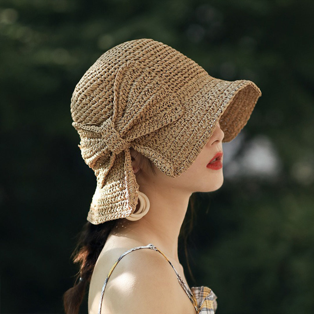 "Le Voyageur" Elegant Bowknot Sunhat