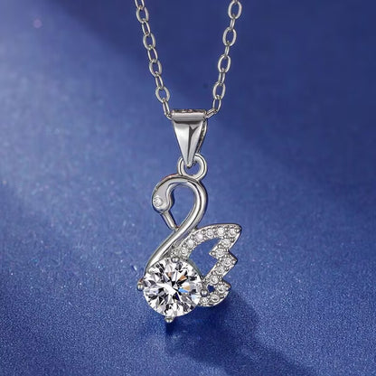 Velouré Swan's Love Necklace