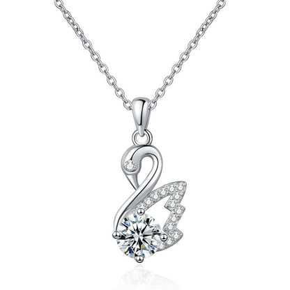 Velouré Swan's Love Necklace