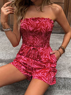 Léa Hawaiian Floral Vacation Romper Jumpsuit