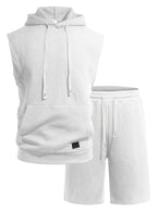 Axel Active Hooded Tank & Shorts Gym Set