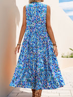 Léa Abstract Boho Summer Midi Dress