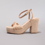Élise Woven Vacation Wedge Sandals