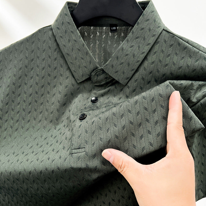 Donavan Feather Lapel Polo