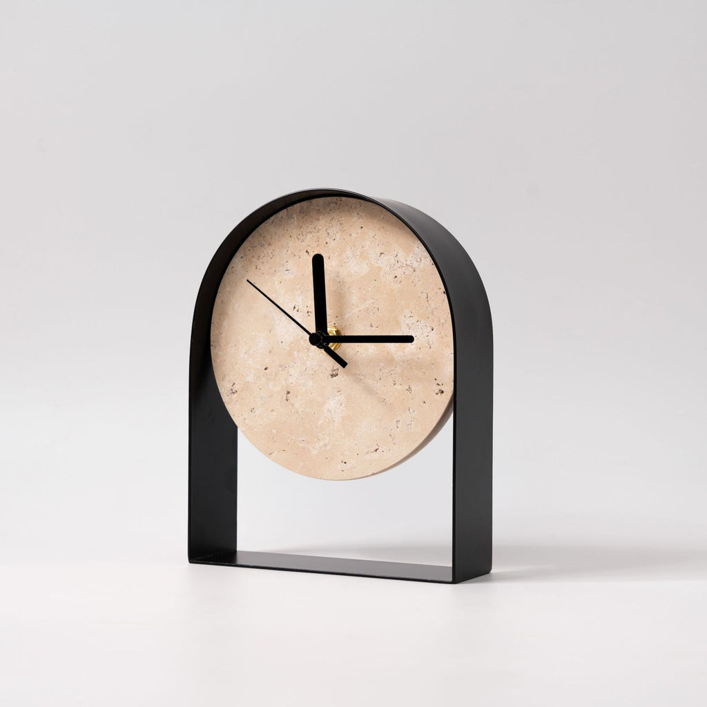 Minimal Stone Wabi-Sabi Clock