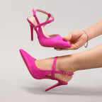Élise Luxe Satin Slingback Heels