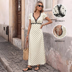 Léa French Riviera Polkadot Midi Dress