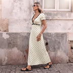 Léa French Riviera Polkadot Midi Dress