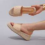 Élise Casual Woven Platform Sandals
