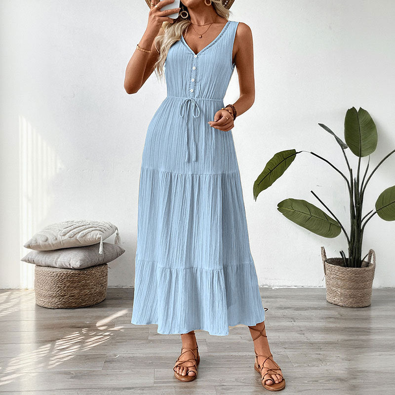 Léa Ruffle Layered Sleeveless Sundress