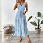 Léa Ruffle Layered Sleeveless Sundress