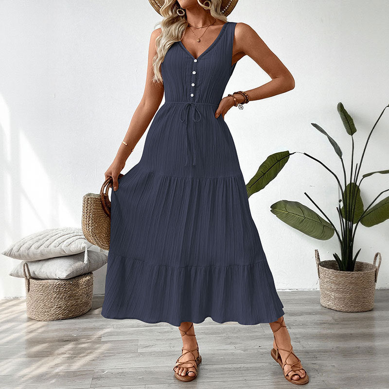 Léa Ruffle Layered Sleeveless Sundress