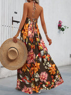 Léa Bohemian Floral Vacation Maxi Dress