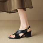 Élise Cross Strap Heel