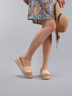 Élise Casual Woven Platform Sandals