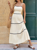 Léa Spaghetti Strap French Bow Vacation Dress