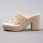 Élise Square Toe Hemp Mule