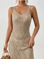 Freya Elegant Knitted Beach Sundress
