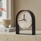 Minimal Stone Wabi-Sabi Clock