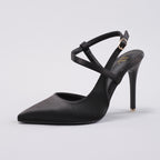 Élise Luxe Satin Slingback Heels