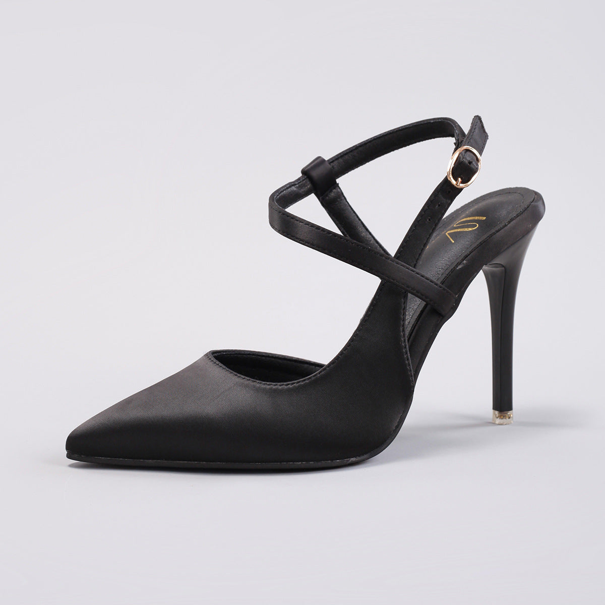 Élise Luxe Satin Slingback Heels