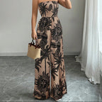 Léa Floral Backless Jumpsuit