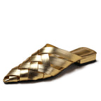 Élise Woven Pointed-Toe Mules
